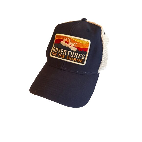 Adventures On The Gorge Snapback Hat Navy & Tan By Ouray Sportswear - Picture 1 of 5